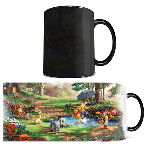 Disney Winnie the Pooh Thomas Kinkade Studios Morphing Mug
